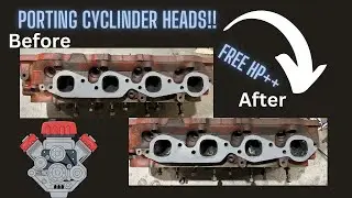 FREE HORSEPOWER UPGRADE FOR ANY ENGINE, (gasket match porting on cylinder heads) BBC 454 SWAP