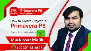 How to create New project in primavera p6 I Primavera Tutorial I New Project File in Primavera P6