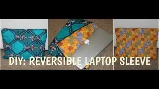 💻 👝DIY:REVERSIBLE LAPTOP BAG | LAPTOP SLEEVE |IPHIE ANI