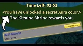 Omgg... How To Get Secret KITSUNE AURA COLOR In Blox Fruits Kitsune Update!