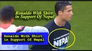 Ronaldo's Heartfelt Gesture  रोनाल्डो को माया  | Wearing Nepal Shirt ⚽ 🚩 #ronaldo #nepaliflag