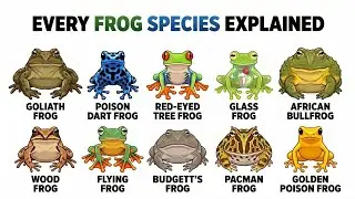 Every Frog Species Explained 🐸 | 15 Amazing Frogs From Around the World Explained in 6 Minutes