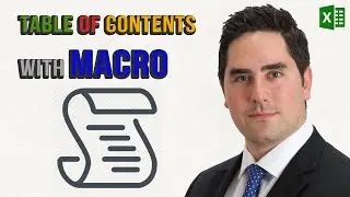 Table of Contents with Macro in Excel