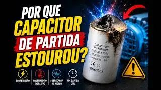 Por que capacitor de partida estourou?