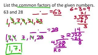 Greatest Common Factor and Least Common Multiple (MATH 900 Unit 3 Lesson 2)
