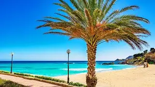 ☀️Calpe SPAIN -- Calpe BEACH 🌊-- SPAIN BEACH WALK -- Calpe Walk Tour 🚶‍♂️