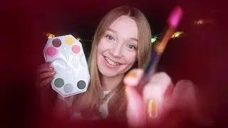 ASMR Painting the Camera Lens (Whispered, Personal Attention)