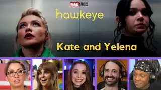 Reactors Reaction to YELENA and KATE BISHOP Elevator Scene | Hawkeye 1x6 “So This is Christmas?”
