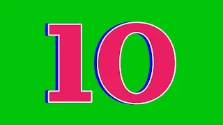 LATEST Copyright Free Green Screen 10 Sec Countdown Timer New Effect