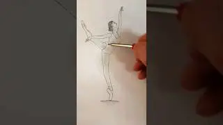 Ballerina #easydrawing #subscribe #shorts