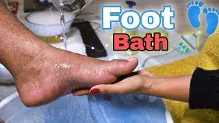 ASMR Foot Cleaning 🧼 & Body Cream Relaxing Massage With Amazing Sleepy Tingles By Cosmic Lady