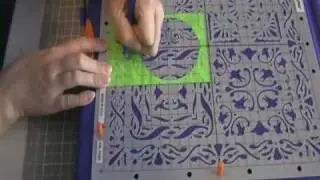 Card With String Art Scalloped Circle