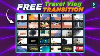 FREE Travel Vlog TRANSITON and STICKERS | FILMORA 13