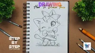 HOW TO DRAW A CUTE CAT IN JUST 7 MINUTES: STEP-BY-STEP TUTORIAL