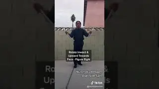Nunchaku Training Exercise - Dual nunchaku front to side spin