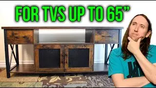 Flycity TV Stand Entertainment Center Review | For TVs up to 65