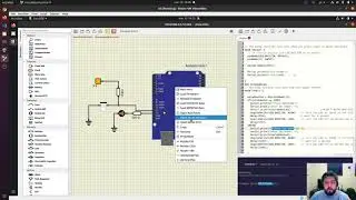 print serial de botão e mensagem arduino no simulide
