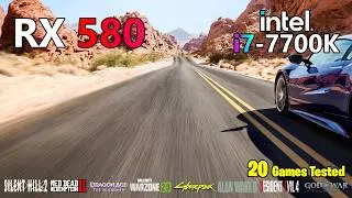 RX 580 8GO - Core i7 7700K - Tested in 17 Games - 2023