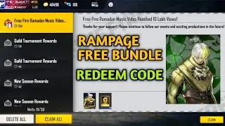 Rampage Event Free Bundle Redeem Code FreeFire || Free Bundle Redeem Code || Redeem Code FF