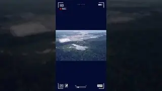 High in the sky.