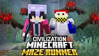 I Played a 100 Players Simulate Maze Runner in Minecraft!