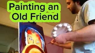Painting Tribute To a Friend From Years Back as an Amateur Artist