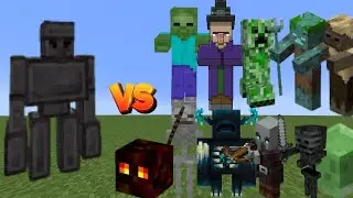 NETHERITE GOLEM vs ALL MOBS | Minecraft Mob Battle