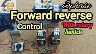 3 phase motor reverse and forward with rotary switch