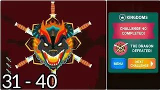 Knife Hit Kingdom Challenge 31 to 40 Bosses (The Dragon Boss) || Knife Hit ||