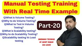 Manual Testing Tutorial With Real Time Examples Part-20