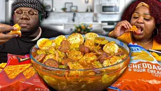 THE VIRAL TIKTOK SPICY BOWL DONE MY WAY! | HASHTAG THE CANNONS | MUKBANG EATING SHOW