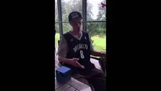 Monz aka Casper Månsson rapper i rygerummet på Sct. Hans