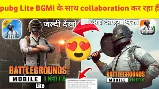 Good news 😍 Pubg mobile lite collaboration with BGmi finally Pubg mobile lite come back in India 😱