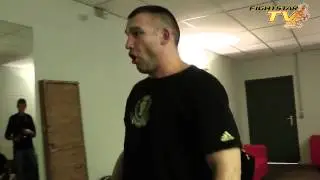 Peter Aerts just before his fight against Tyrone Spong It's Showtime 57 & 58 Brussels 2012