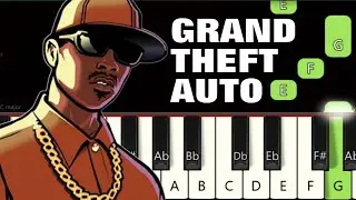 GTA San Andreas Theme 🔥 | Piano tutorial | Piano Notes | Piano Online 