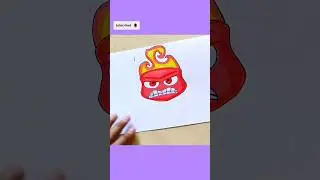 Anger 😠🔥Inside Out 2 squishy  #insideout #insideout2 #squishy #art #shortsviral
