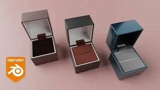 Blender 3.4: 3D Modeling a Square Ring Box in Blender for Jewelry Design