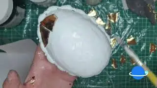 яйцо из картона, поделка к пасхе