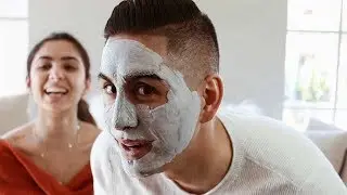 Boyfriend does BUBBLE CLAY MASK and FREAKS OUT!
