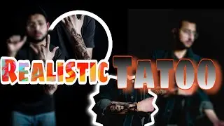 realistic tattoo tutorial in PicsArt