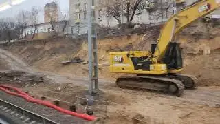 Строительство МЦД1 Белорусский вокзал - Фили 24.03.2024 г.