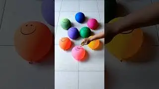 Compilation Popping Big Balloons Water Color Reverse Video Asmr Oddly Satisfying