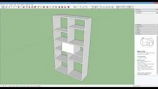 SketchUP Book Shelves Modeling Basic Tutorial