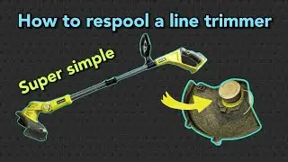 How to respool a line trimmer | Ryobi One+ cordless weed whacker