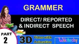 Indirect Direct Speech learn english speaking easy grammer conversation for kids advanced