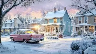 Animated Background, Winter Nostalgia, Snowy Suburban Bliss, Vintage Christmas, Retro Holiday Vibes