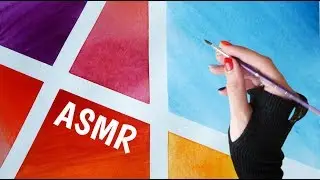 ASMR Bright Star Watercolor Painting / Basic Techniques Graduated Washes