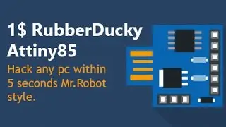 1$ Rubber Ducky Hack any PC within seconds using Attiny85 PART 1 DEMO