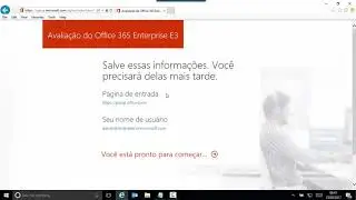 Criando um Tenant do Office 365