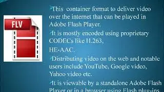 Different video file formats
